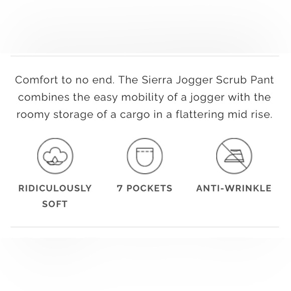 COPY - Figs scrub pant- Sierra black jogger - size S- Regular length - Picture 4 of 8